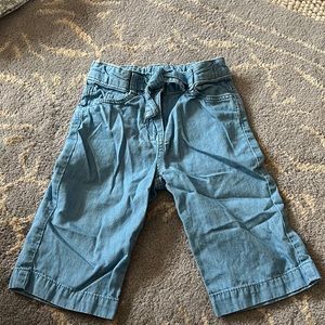 Janie and Jack chambray wide leg pants